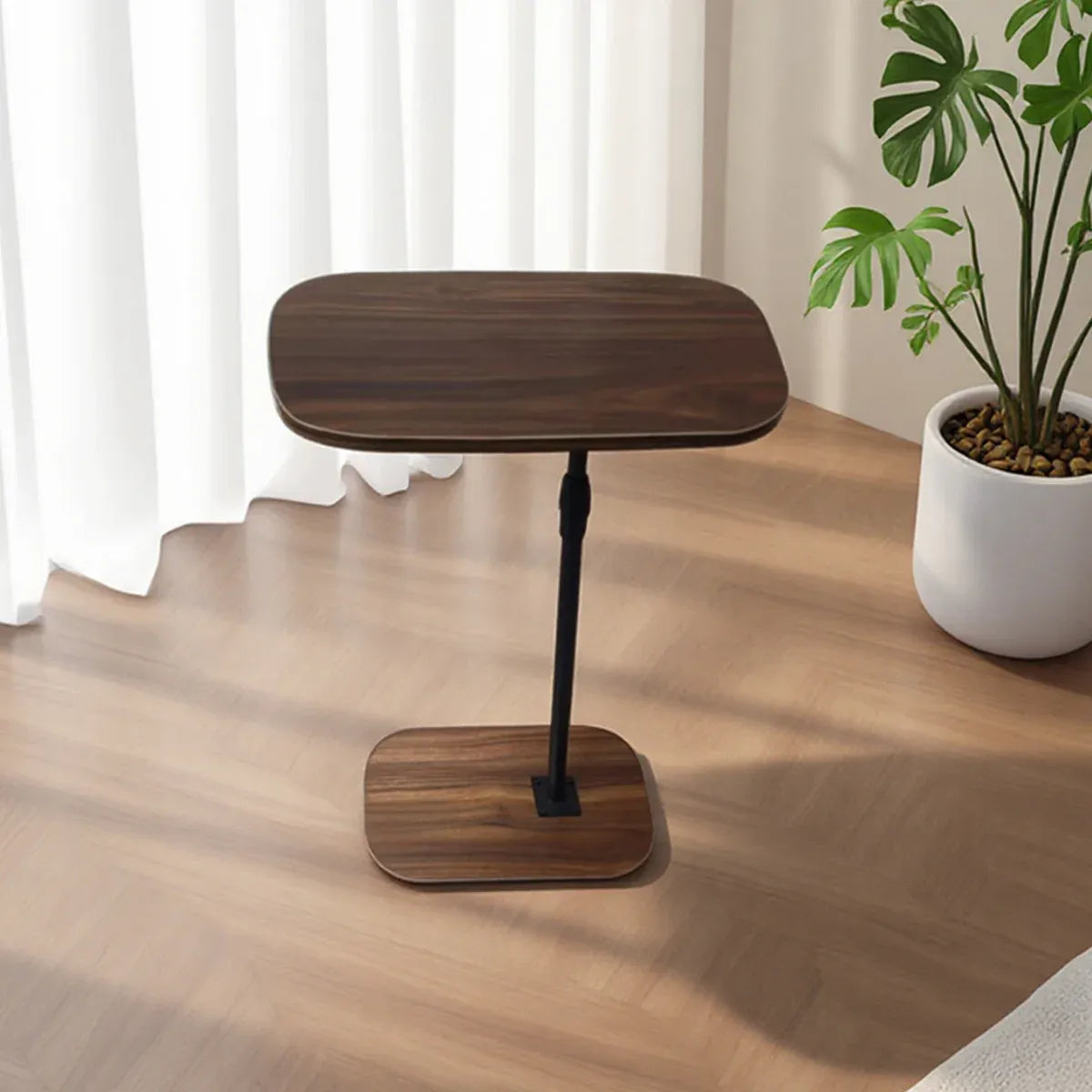 Portable Stylish Simple Small Coffee Table with Wheels for Living Room Durable