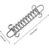 1-15PCS Outdoor Camping Tent Spring Wind Rope Buckle Fix Hook Buckles Silver Red - 10pcs