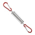 1-15PCS Outdoor Camping Tent Spring Wind Rope Buckle Fix Hook Buckles Silver Red - 10pcs