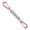 1-15PCS Outdoor Camping Tent Spring Wind Rope Buckle Fix Hook Buckles Silver Red - 1pair