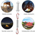 1-15PCS Outdoor Camping Tent Spring Wind Rope Buckle Fix Hook Buckles Silver Red - 5pair