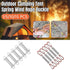 1-15PCS Outdoor Camping Tent Spring Wind Rope Buckle Fix Hook Buckles Silver Red - 5pcs