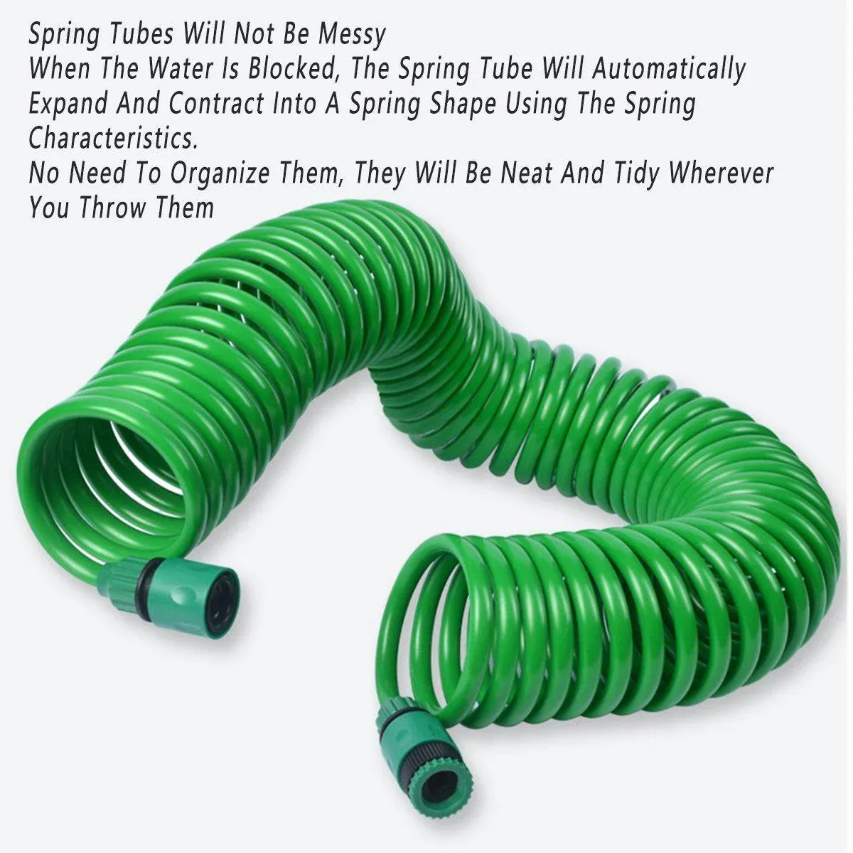 Telescopic Water Hose with Nozzle Garden Sprinkler for Plant Watering Household - 20m