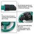 Small Disc Sprinkler 360 Degree Rotating Garden Sprayer Three Prong Spray Water - Blue
