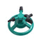 Small Disc Sprinkler 360 Degree Rotating Garden Sprayer Three Prong Spray Water - Green