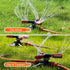 Factory Supply Multifunctional Garden Sprinkler Plastic Three-prong Sprinkler Automatic Rotating Sprinkler