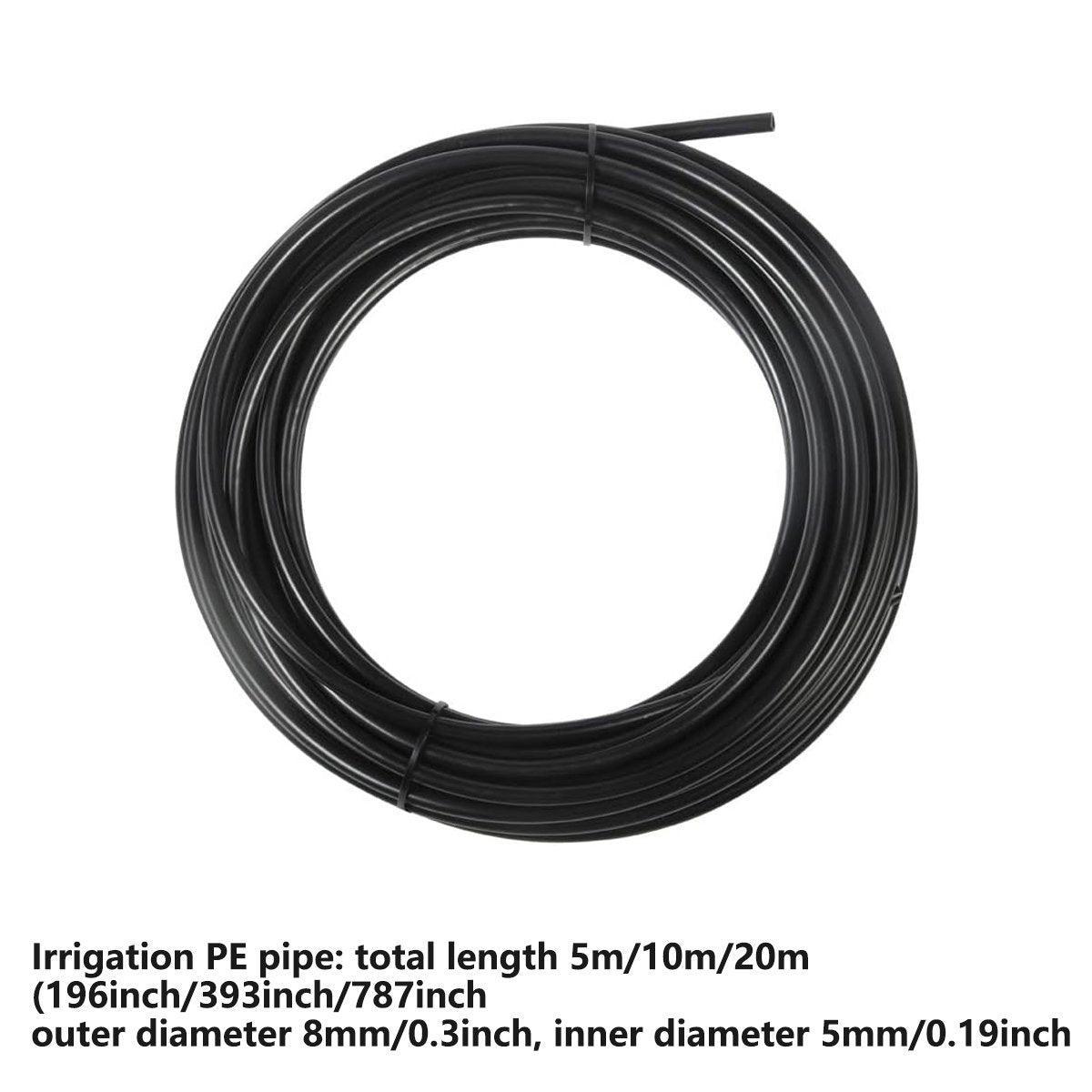 10m Garden Misting Irrigation System Kit, DIY Drip Watering Hose with 5 Nozzles