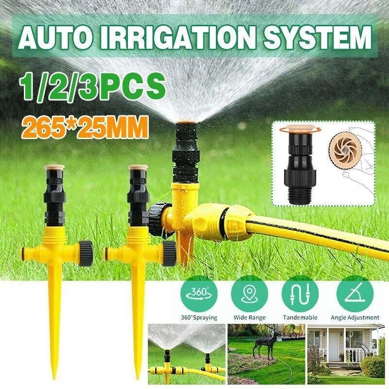 Auto Irrigation System Garden Lawn Sprinkler Adjustable Sprinkler 360� Rotation