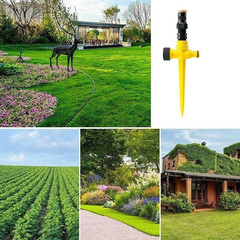 Auto Irrigation System Garden Lawn Sprinkler Adjustable Sprinkler 360� Rotation