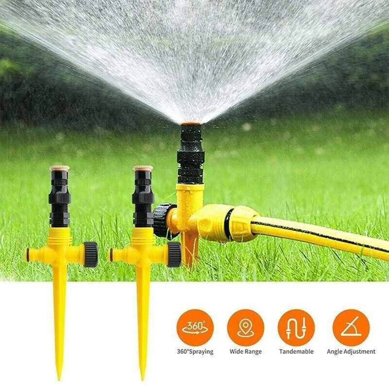 Auto Irrigation System Garden Lawn Sprinkler Adjustable Sprinkler 360� Rotation