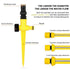 Auto Irrigation System Garden Lawn Sprinkler Adjustable Sprinkler 360� Rotation