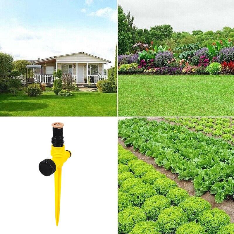 Auto Irrigation System Garden Lawn Sprinkler Adjustable Sprinkler 360� Rotation