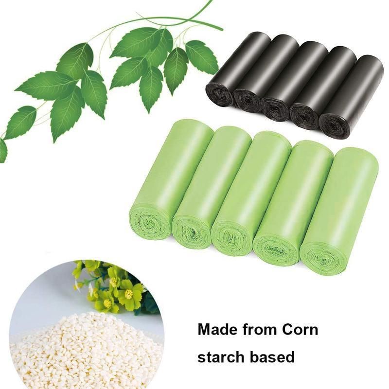 10Rolls Black Biodegradable Bin Liners Kitchen Garbage Bags 2.6GL,4GL,8GL,13GL - 60*70cm-10Rolls(300Bags)
