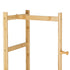 Wooden Rack Freestanding Clothes Hanger Storage Stand Multifunctional Organizer