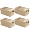 4pcs Foldable Clothes Storage Box Organizer Fabric Storage Box for Organization - Beige