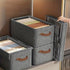 4pcs Foldable Clothes Storage Box Organizer Fabric Storage Box for Organization - Green