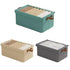 4pcs Foldable Clothes Storage Box Organizer Fabric Storage Box for Organization - Grey
