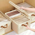 4pcs Foldable Clothes Storage Box Organizer Fabric Storage Box for Organization - Grey