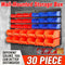 30PCS Wall Mounted Tool Storage Rack Bin Organiser Box for Garage Workshop Use