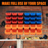 30PCS Wall Mounted Tool Storage Rack Bin Organiser Box for Garage Workshop Use