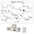 Living Room Bedroom Wall Mounted Storage Shelf Multi Layer Easy To Install