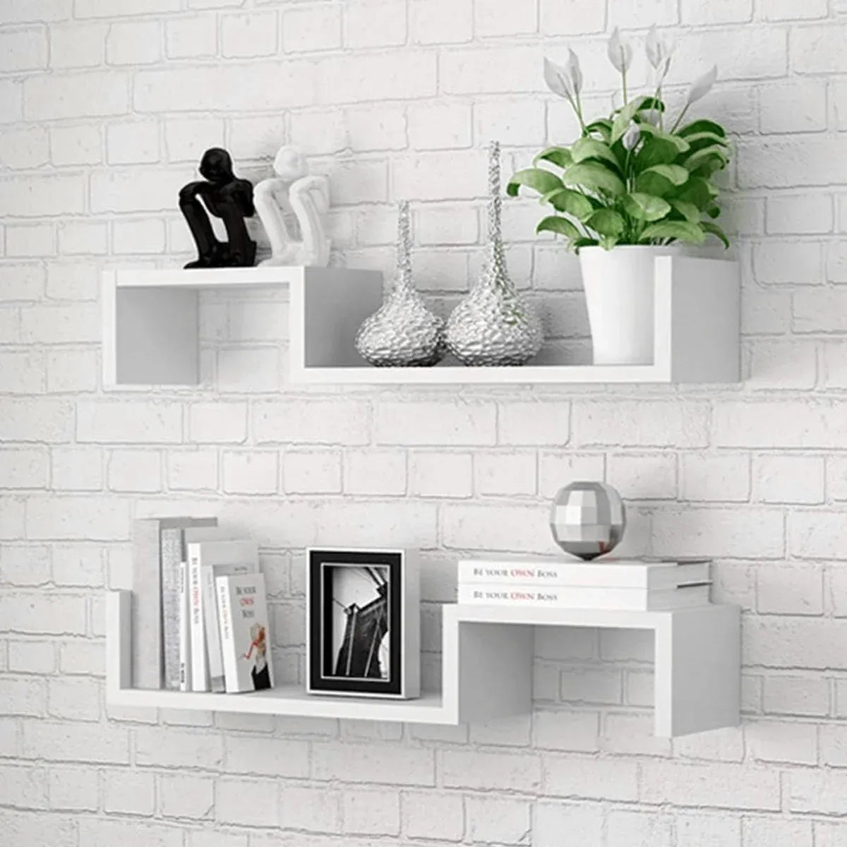 Living Room Bedroom Wall Mounted Storage Shelf Multi Layer Easy To Install