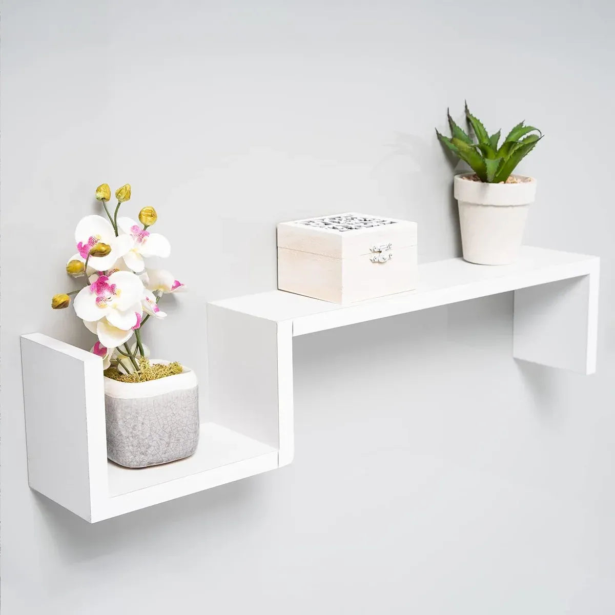 Living Room Bedroom Wall Mounted Storage Shelf Multi Layer Easy To Install