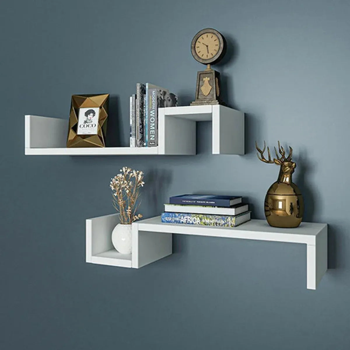 Living Room Bedroom Wall Mounted Storage Shelf Multi Layer Easy To Install