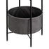 Round Side Table Bedside Storage Basket Modern Home Table with Storage Organizer