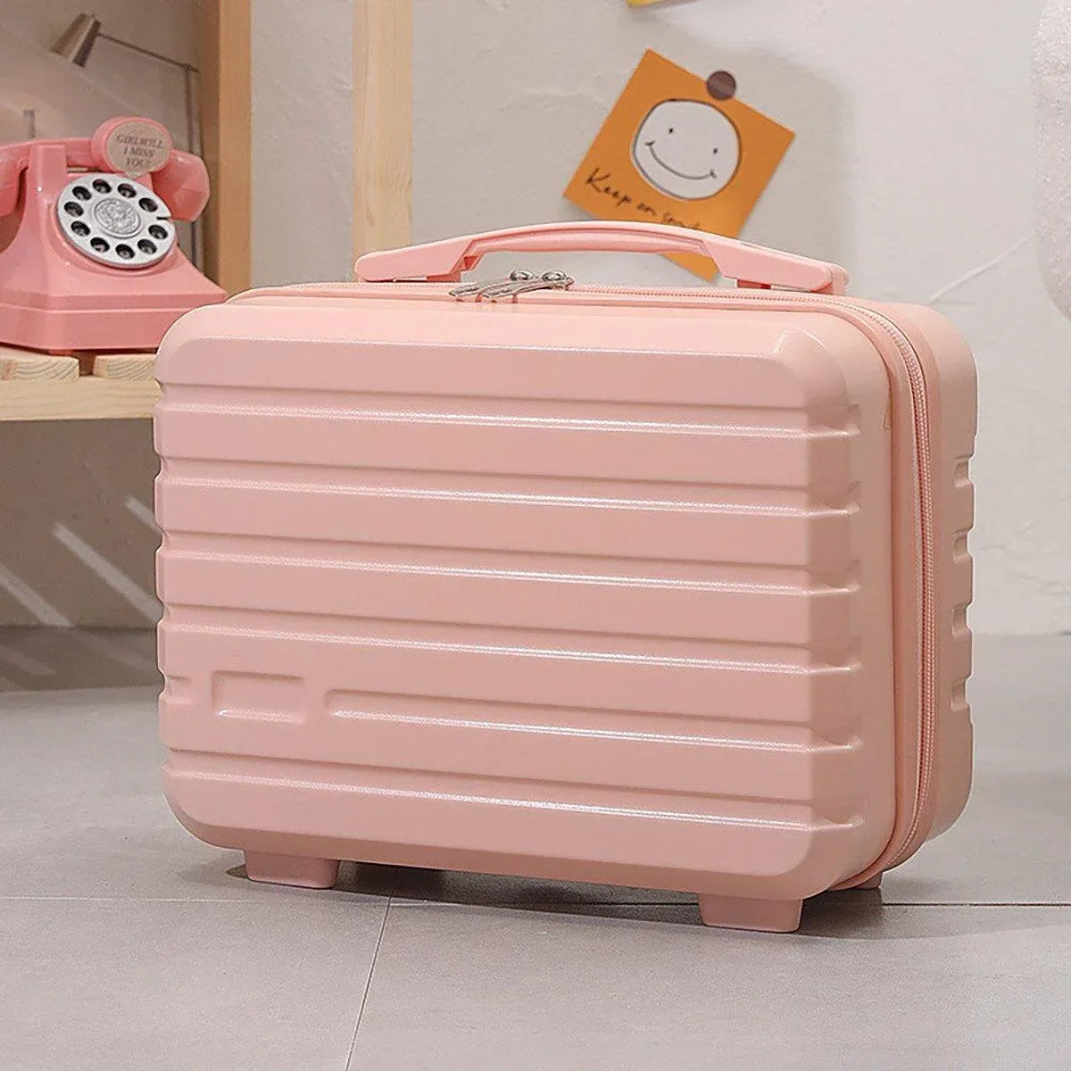 Portable 14 Inch Suitcase Mini Small Travel Storage Hand Gift Box - Blue