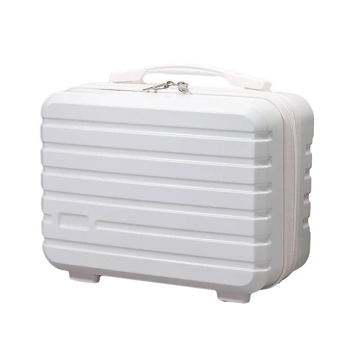 Portable 14 Inch Suitcase Mini Small Travel Storage Hand Gift Box - White