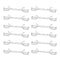 12 Pack Space Saving Clothes Hangers Metal Swivel Hook Wardrobe Organiser Rack