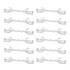 12 Pack Space Saving Clothes Hangers Metal Swivel Hook Wardrobe Organiser Rack
