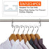12 Pack Space Saving Clothes Hangers Metal Swivel Hook Wardrobe Organiser Rack