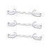 3 Pack Space Saving Clothes Hangers Metal Swivel Hook Wardrobe Organiser Rack