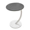 C Shaped Side Table for Sofa Couch Metal Frame Snack End Table 60cm Black White