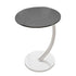 C Shaped Side Table for Sofa Couch Metal Frame Snack End Table 60cm Black White