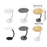 C Shaped Snack Side Table for Sofa Couch Small End Table for Living Room Bedroom - White-White