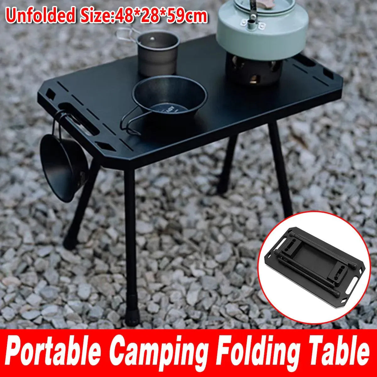Portable Outdoor Table Multifunctional Foldable Camping Table for Travel