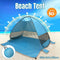 Automatic Pop Up Beach Tent UPF 50+ Sun Shelter for 3-4 People with Carry Bag