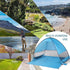 Automatic Pop Up Beach Tent UPF 50+ Sun Shelter for 3-4 People with Carry Bag