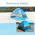 Automatic Pop Up Beach Tent UPF 50+ Sun Shelter for 3-4 People with Carry Bag