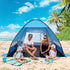 Automatic Pop Up Beach Tent UPF 50+ Sun Shelter for 3-4 People with Carry Bag