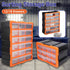 Tool Storage Bin Parts Organizer Drawers Cabinet Box Chest Plastic With Dividers - 12 Drawers