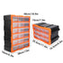 Tool Storage Bin Parts Organizer Drawers Cabinet Box Chest Plastic With Dividers - 12 Drawers
