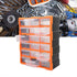 Tool Storage Bin Parts Organizer Drawers Cabinet Box Chest Plastic With Dividers - 12 Drawers