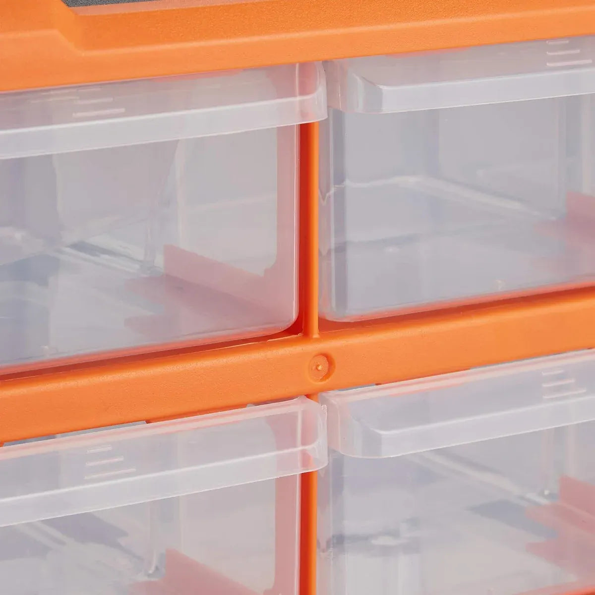 Tool Storage Bin Parts Organizer Drawers Cabinet Box Chest Plastic With Dividers - 12 Drawers