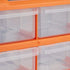 Tool Storage Bin Parts Organizer Drawers Cabinet Box Chest Plastic With Dividers - 12 Drawers