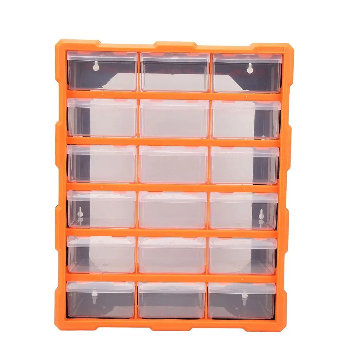 Tool Storage Bin Parts Organizer Drawers Cabinet Box Chest Plastic With Dividers - 12 Drawers