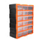 18 Drawer Plastic Parts Organiser Cabinet, Tool Storage Bin with Clear Drawers